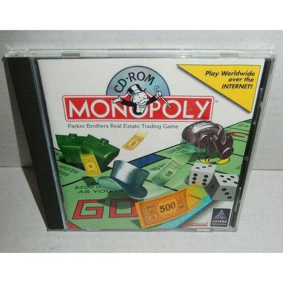 Vintage 1996 Monopoly CD ROM Big Box PC Collector Video Game Windows - Picture 6 of 7